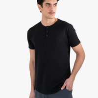 Short Sleeve Henley