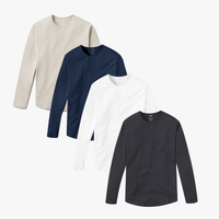 Long Sleeve Curve Crew 4-Pack