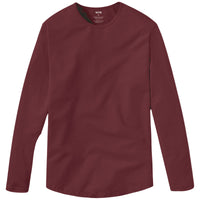 Long Sleeve Curve Crew - Cordovan