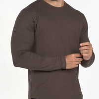 Long Sleeve Curve Crew - Silt