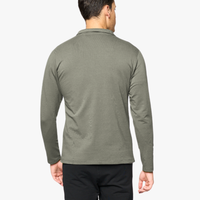 Quarter Zip Sweatshirt in Sage, back