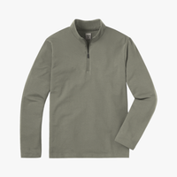 Quarter Zip Sweatshirt in Sage, flat lay