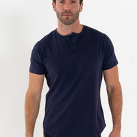 Short Sleeve Henley