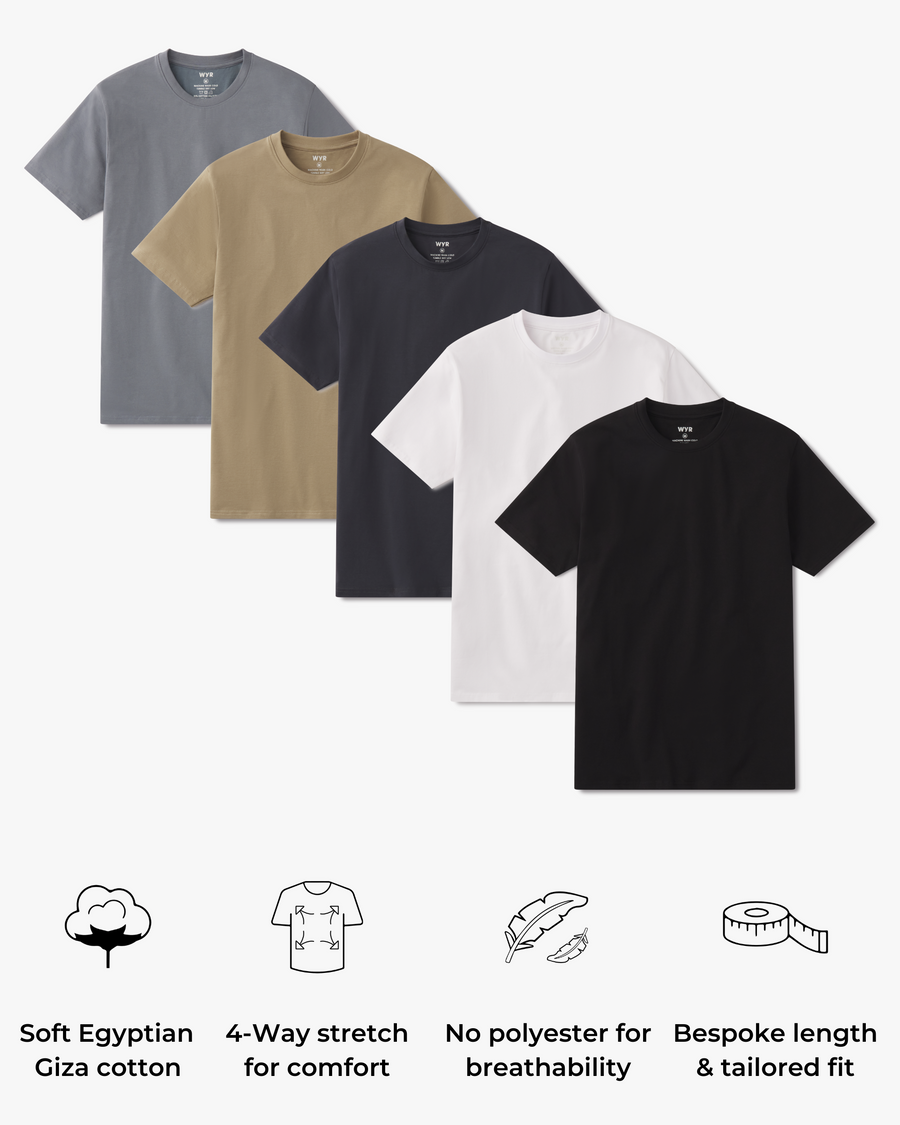 Signature Classic Tee Instant Wardrobe Upgrade 5-Pack