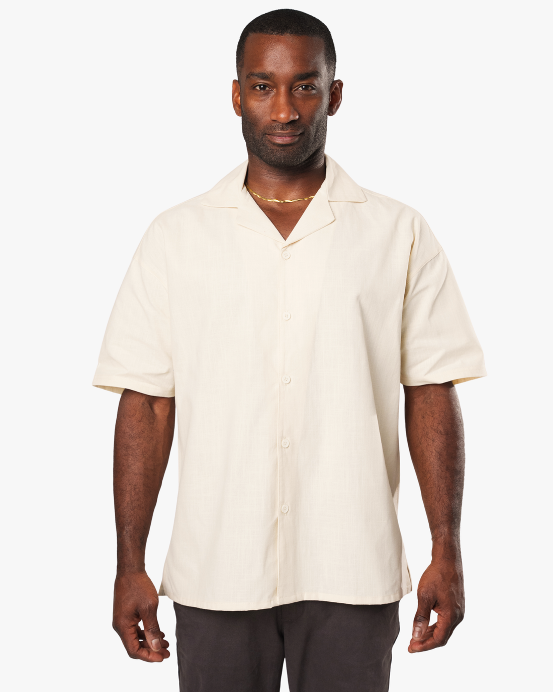 Riviera Oversized Linen Button Up