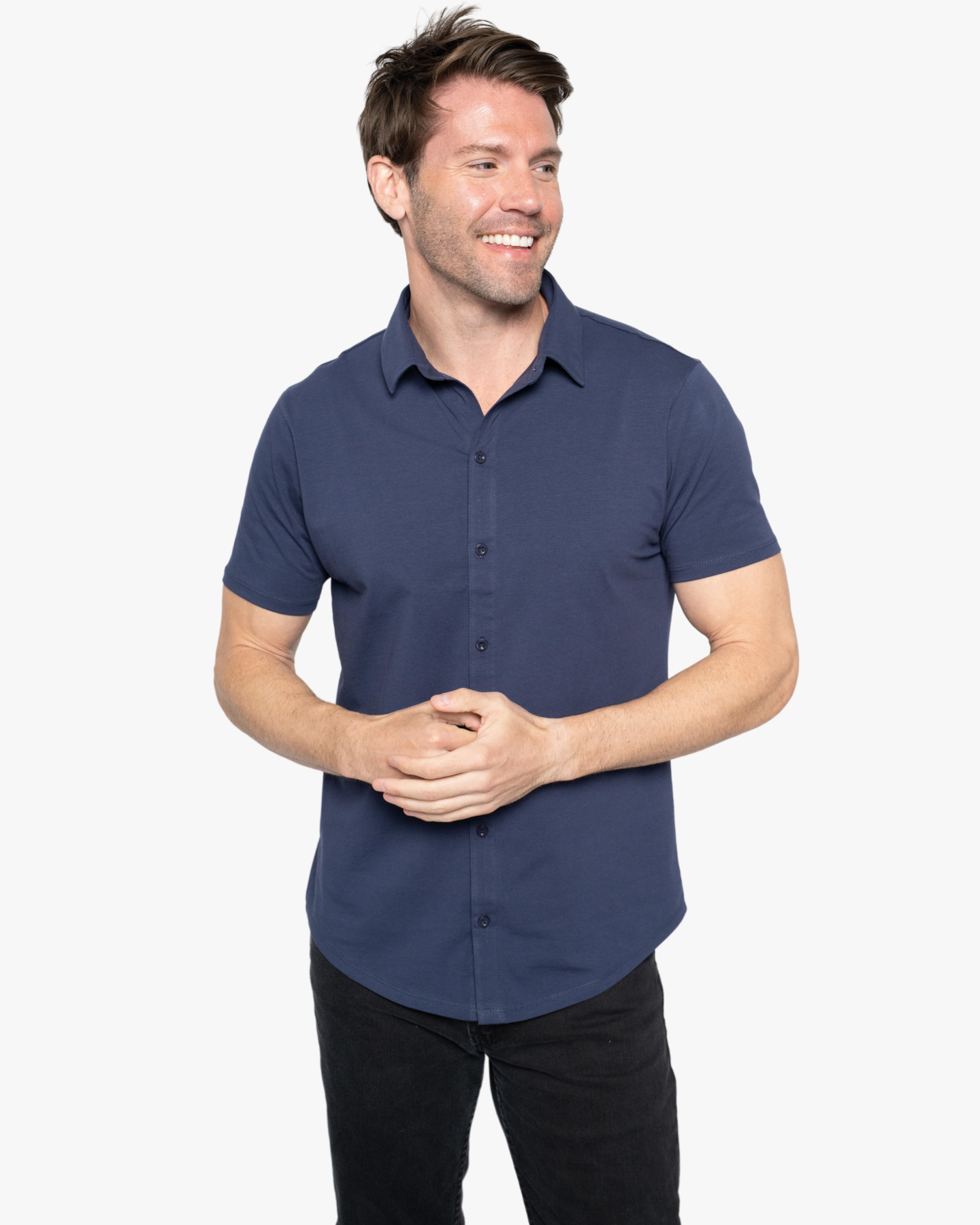 Weekender Short Sleeve Button-Up - Front View