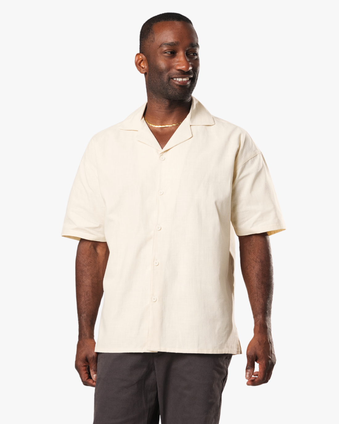 Riviera Oversized Linen Button Up