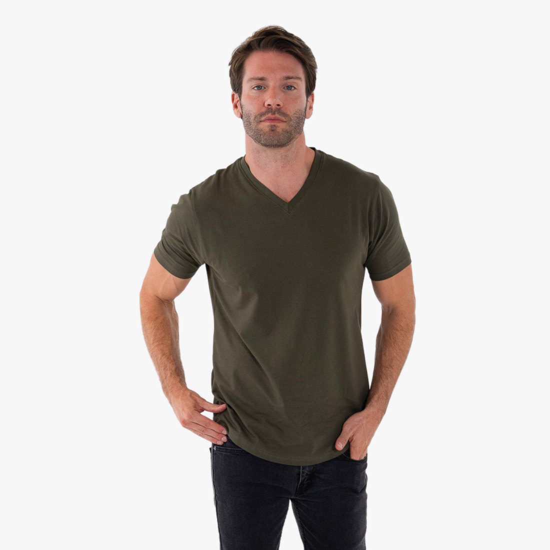 Curve V-Neck Olive