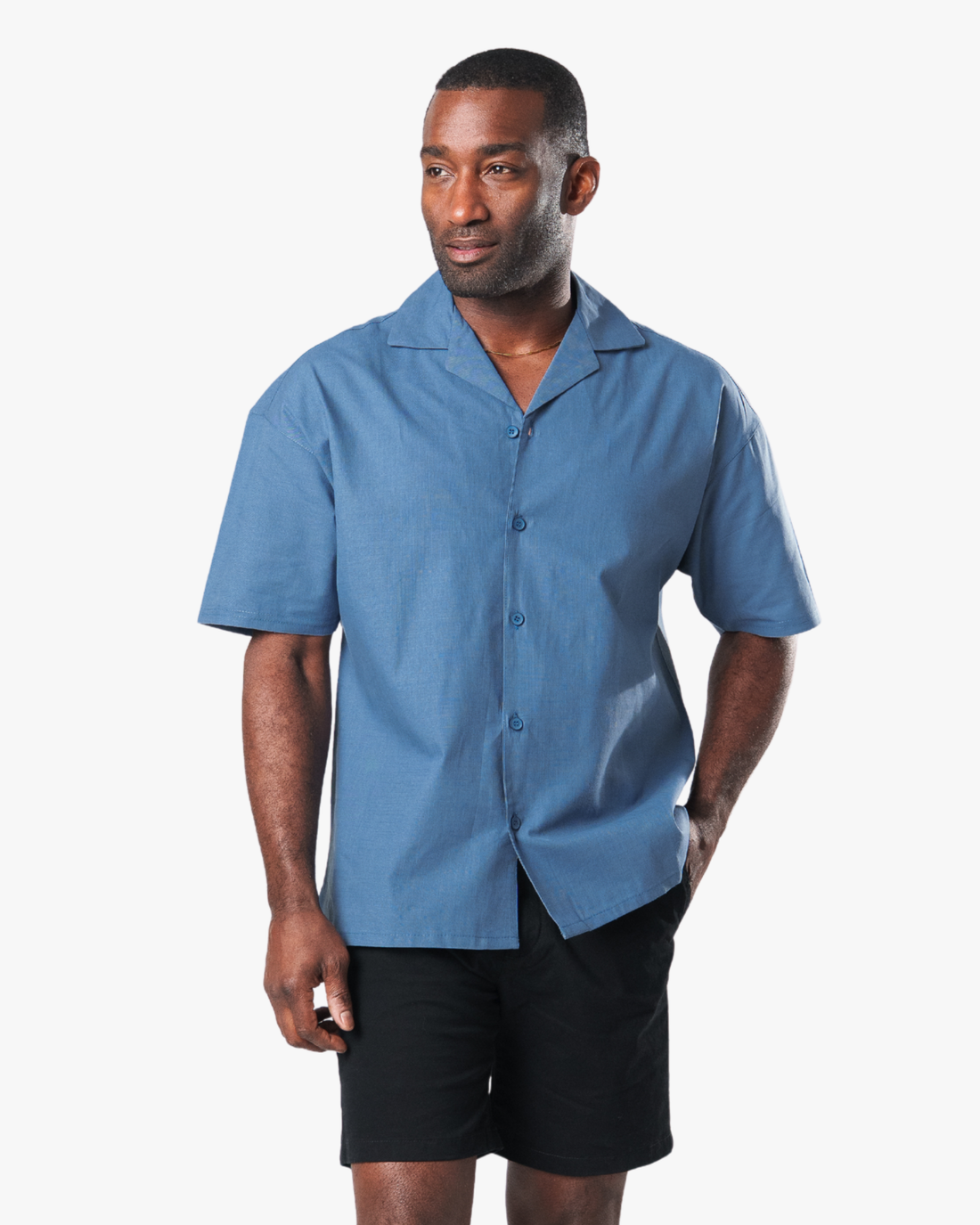 Riviera Oversized Linen Button Up