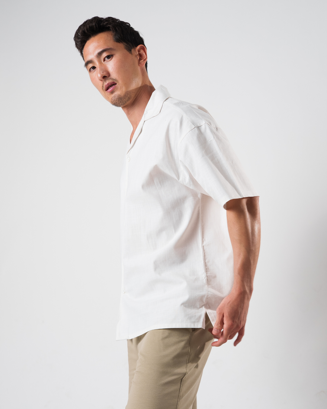 Riviera Oversized Linen Button Up