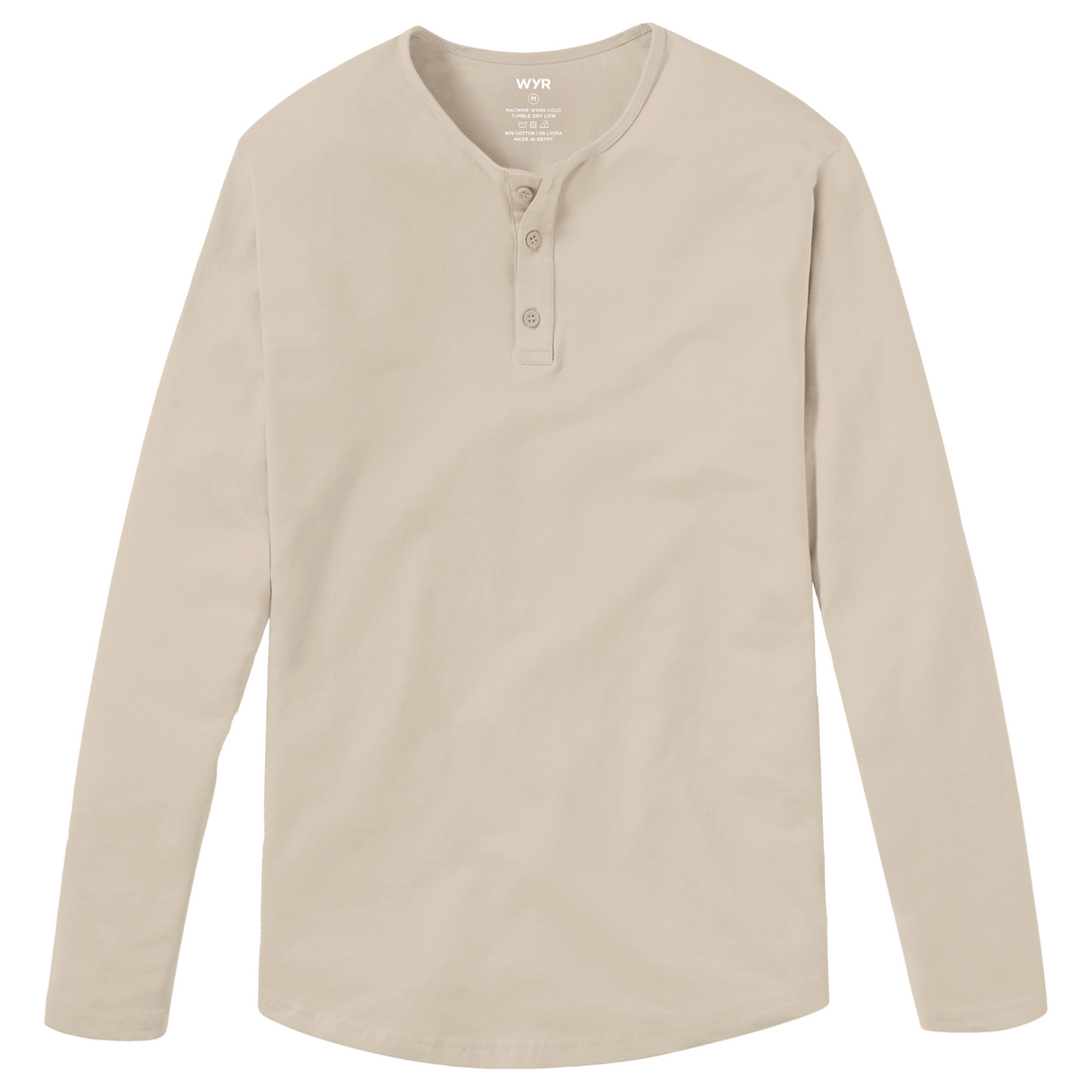 Long Sleeve Henley Moonlight