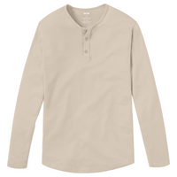 Long Sleeve Henley Moonlight