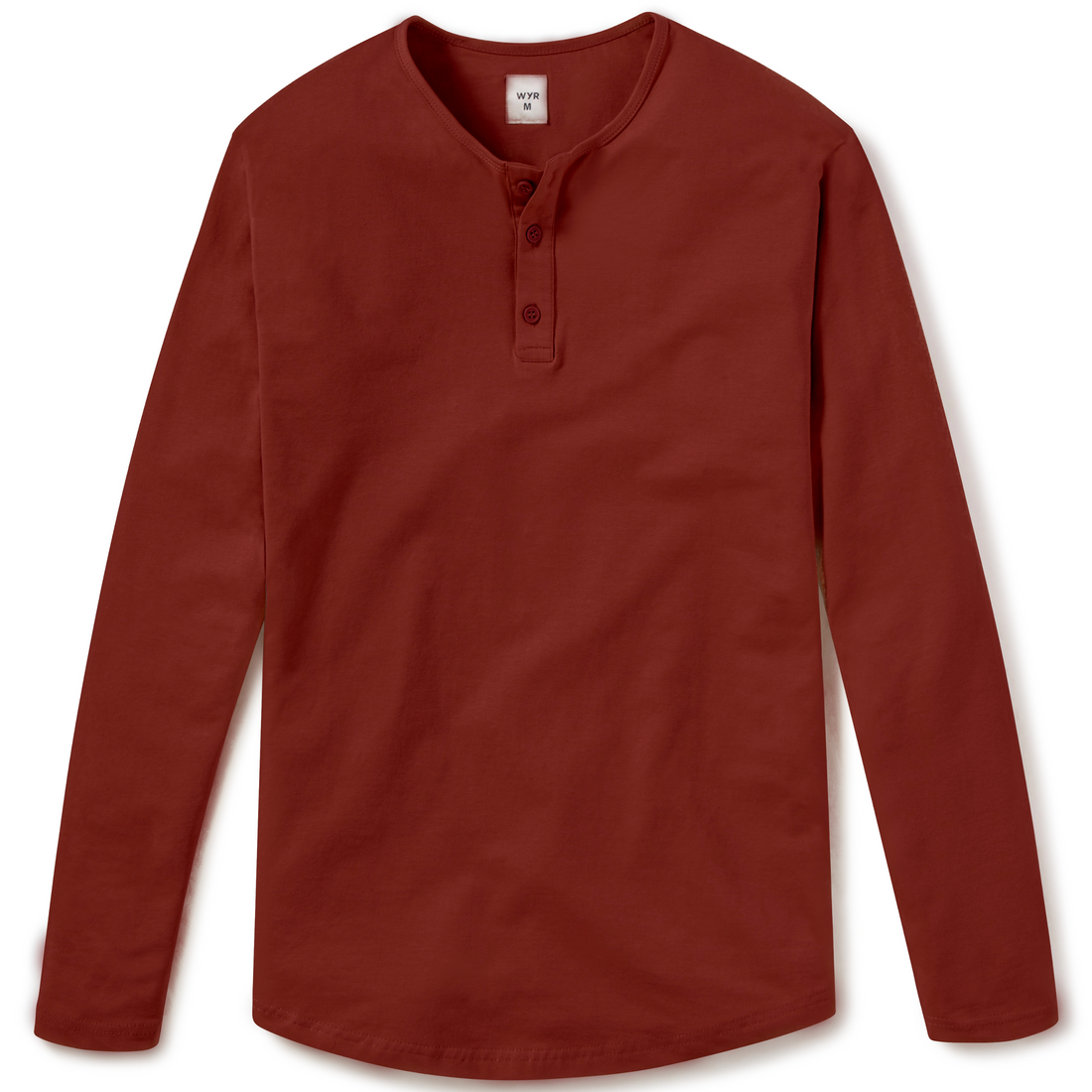 Long Sleeve Henley Oxblood