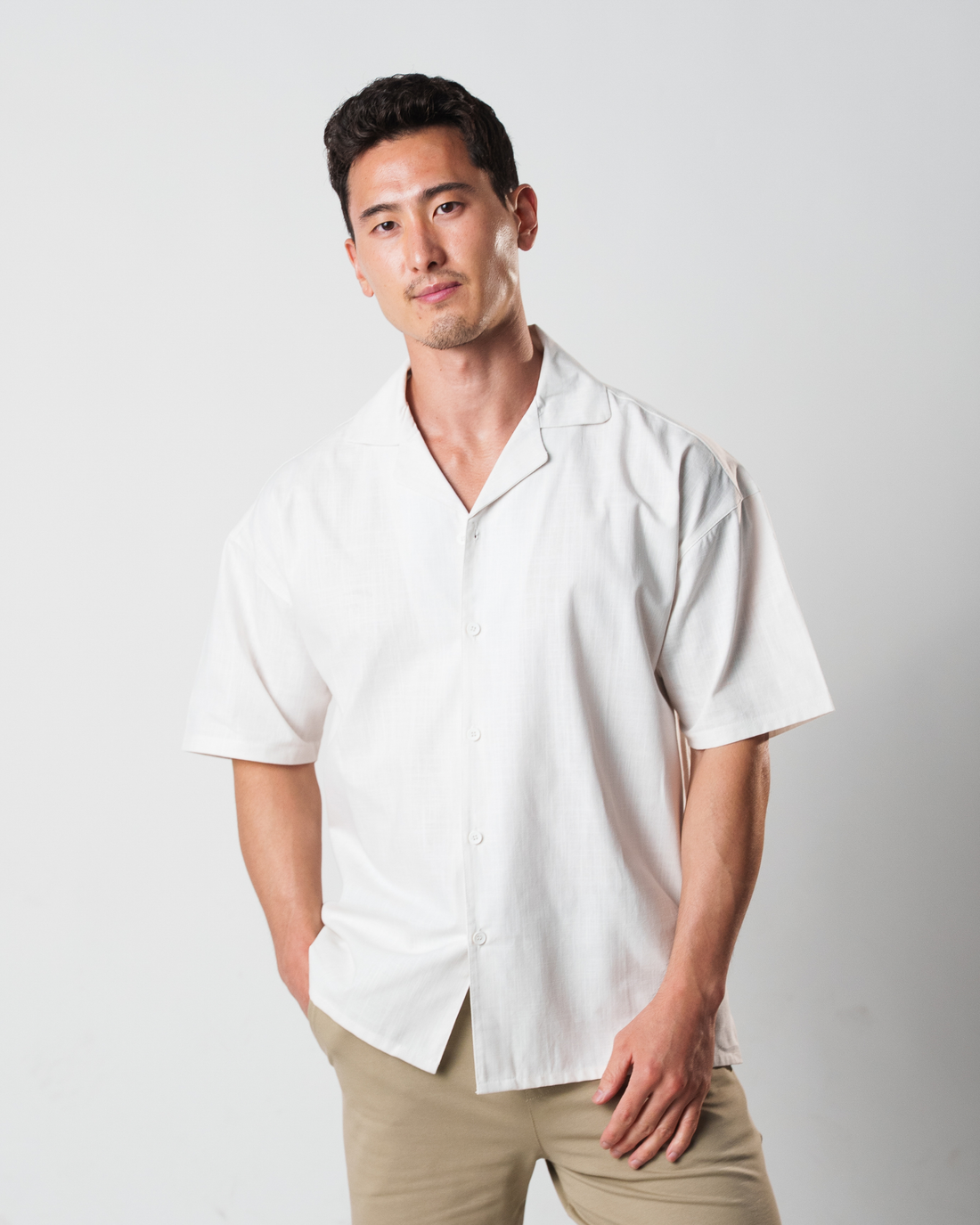Riviera Oversized Linen Button Up
