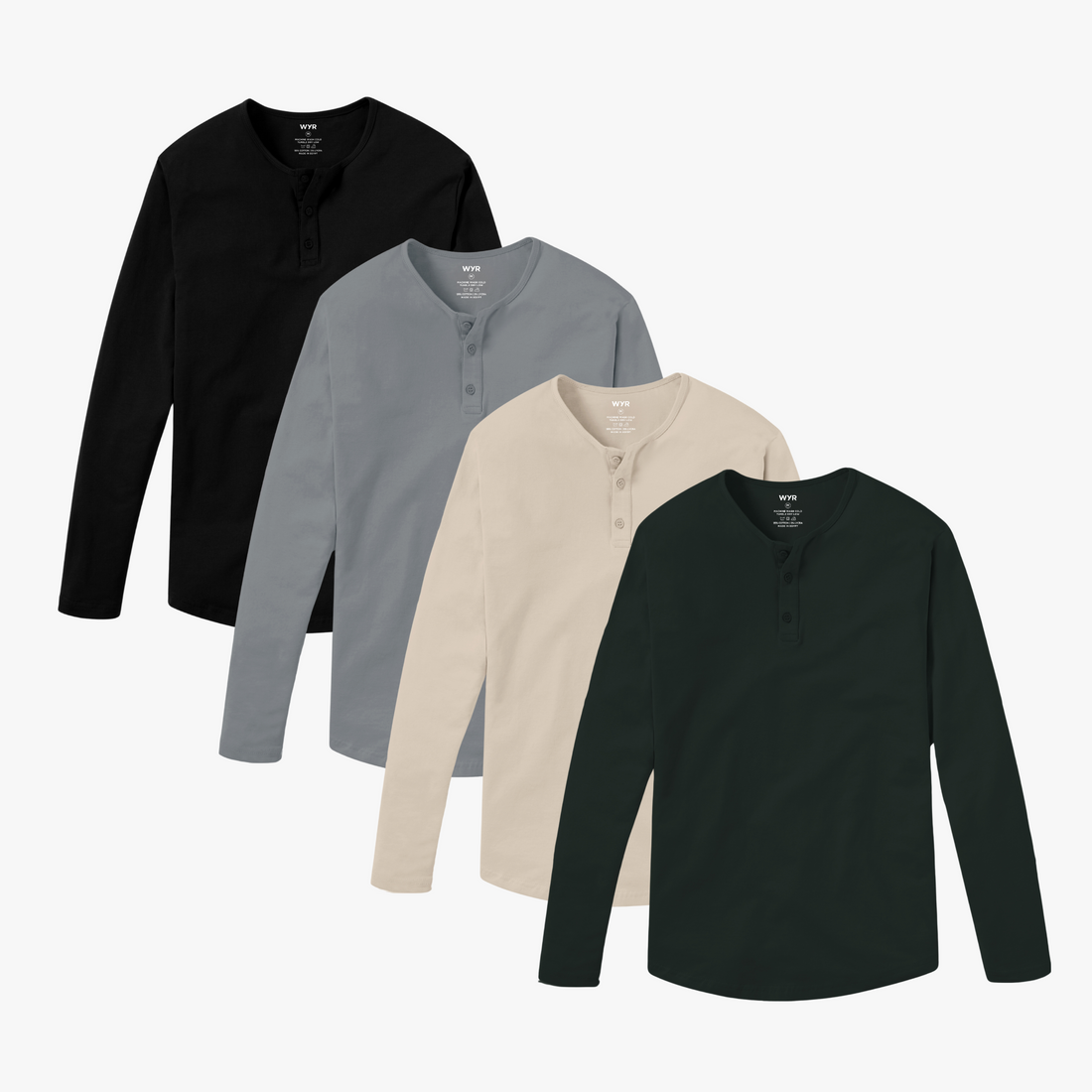 The Fall LS Henley 4-Pack