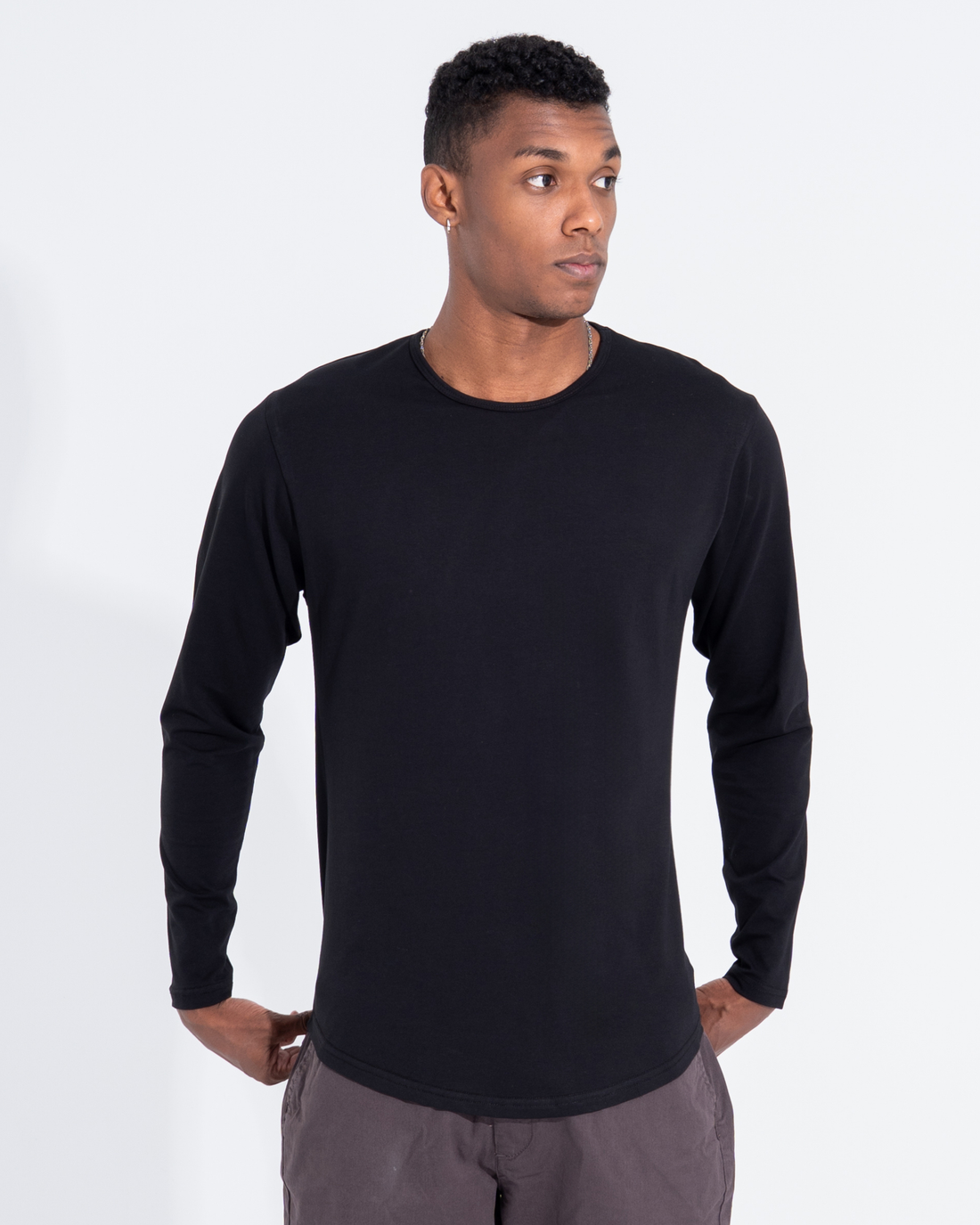 Long Sleeve Curve Crew