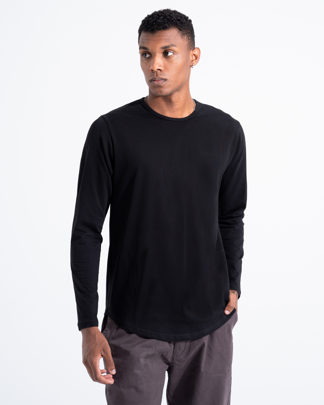 Long Sleeve Curve Crew
