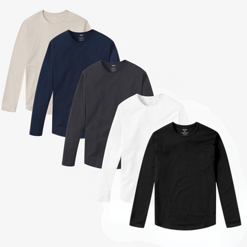 Seasonal LS Curve Crew 5-Pack