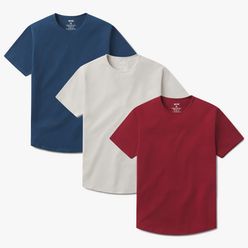 Red, Moonlight, & Blue Curve Crew 3-Pack