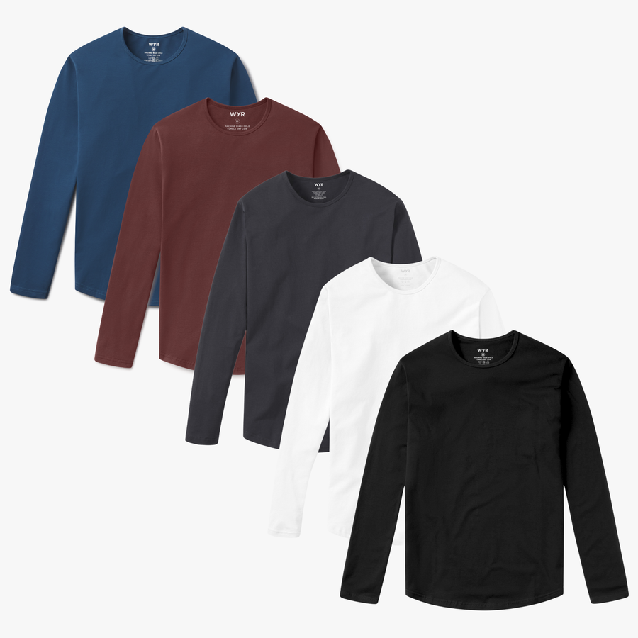 Seasonal LS Curve Crew 5-Pack