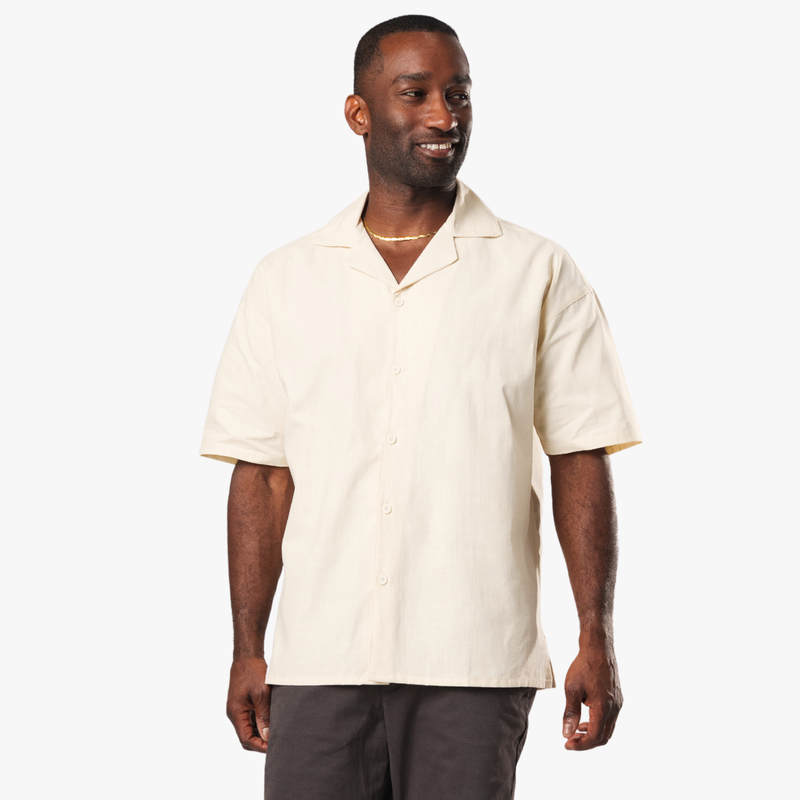 Riviera Oversized Linen Button Up