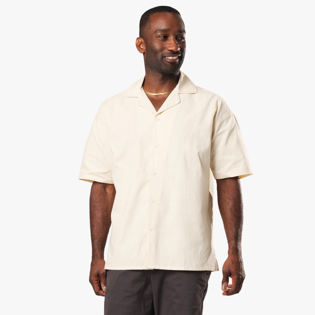 Riviera Oversized Linen Button Up