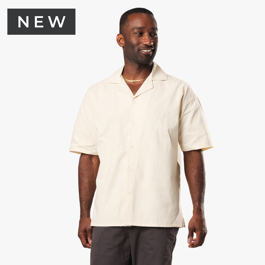 Riviera Oversized Linen Button Up