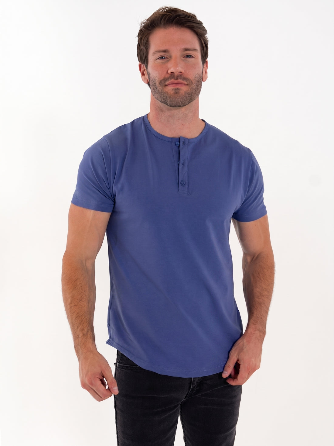 Short Sleeve Henley - Final Sale