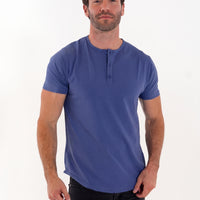 Short Sleeve Henley - Final Sale