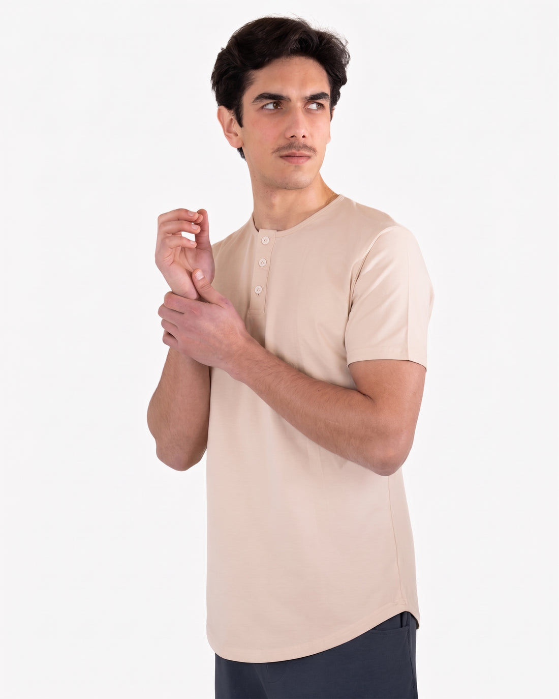 Short Sleeve Henley - Final Sale