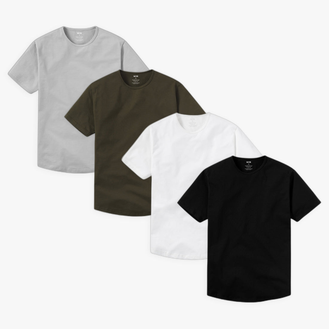 Curve Crew Essentials 4-Pack in Stone, Olive, White and Black