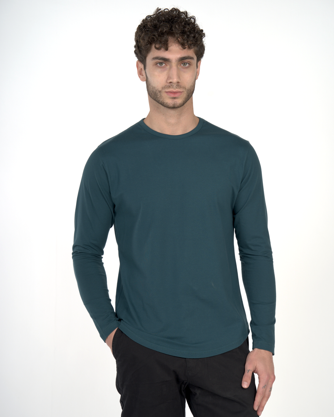 Long Sleeve Curve Crew