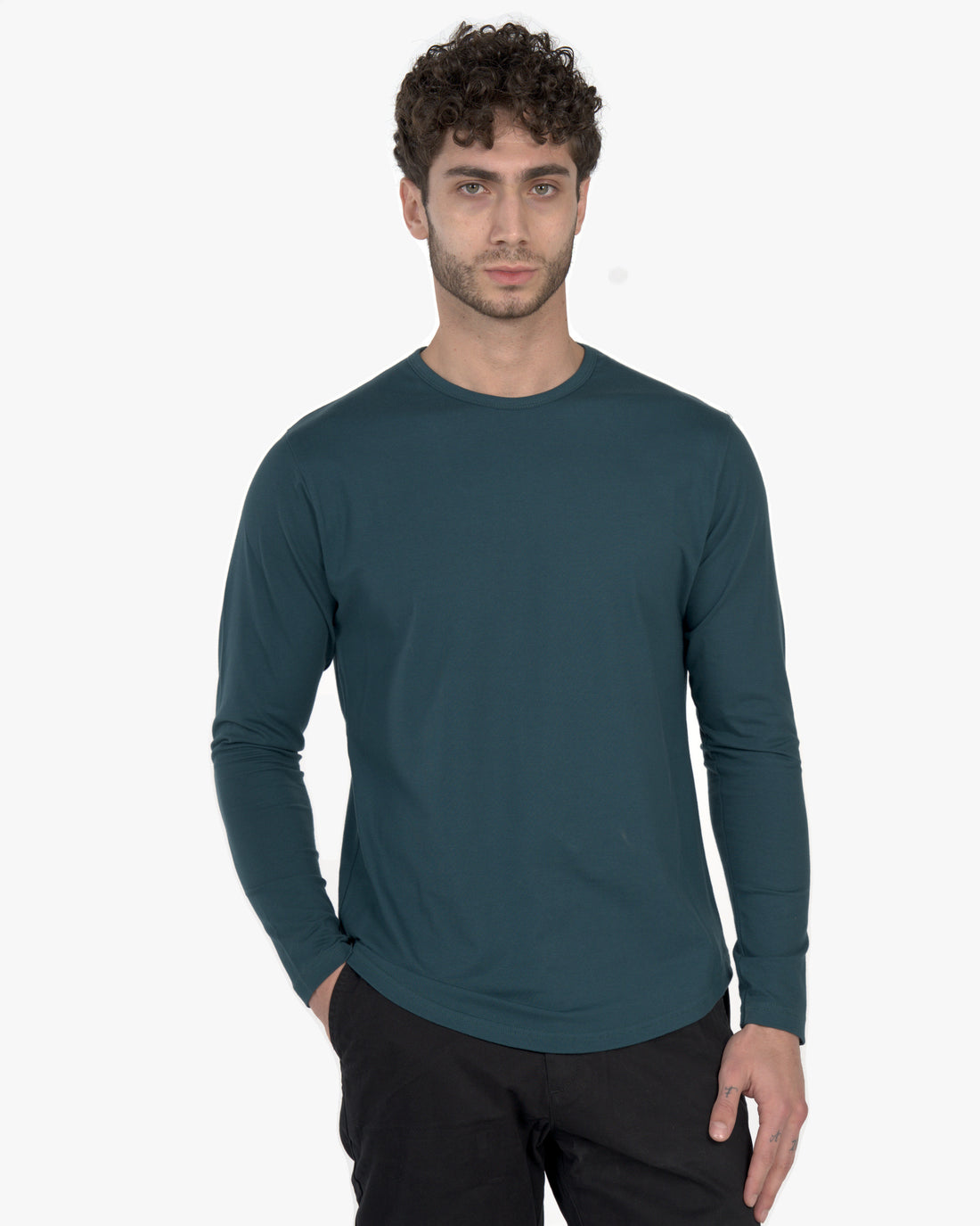 Long Sleeve Curve Crew