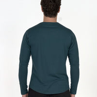 Long Sleeve Curve Crew - Seagreen
