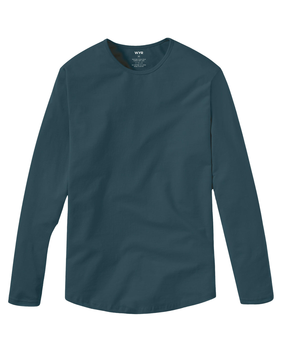 Long Sleeve Curve Crew - Seagreen