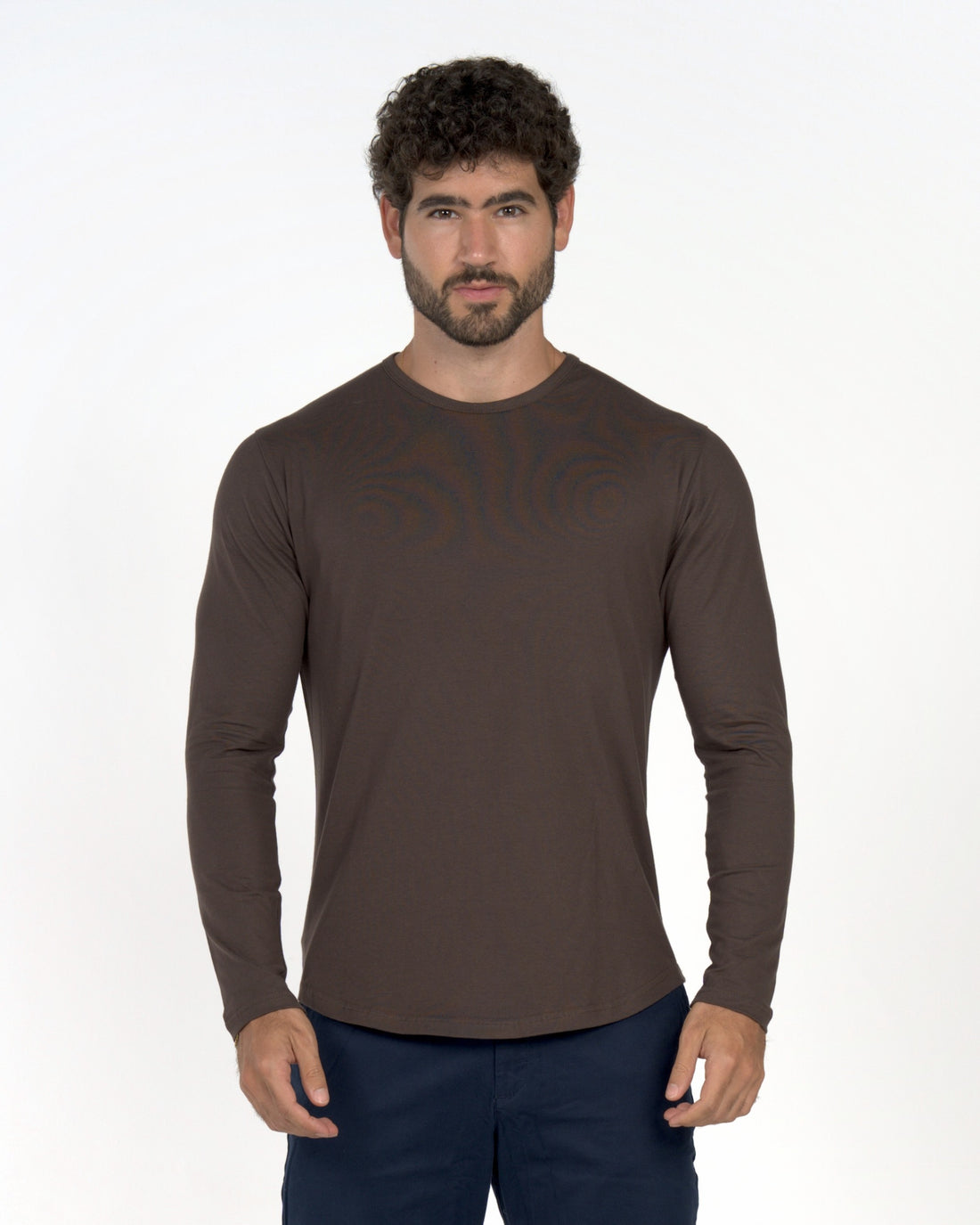 Long Sleeve Curve Crew - Silt