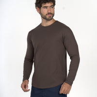Long Sleeve Curve Crew - Silt