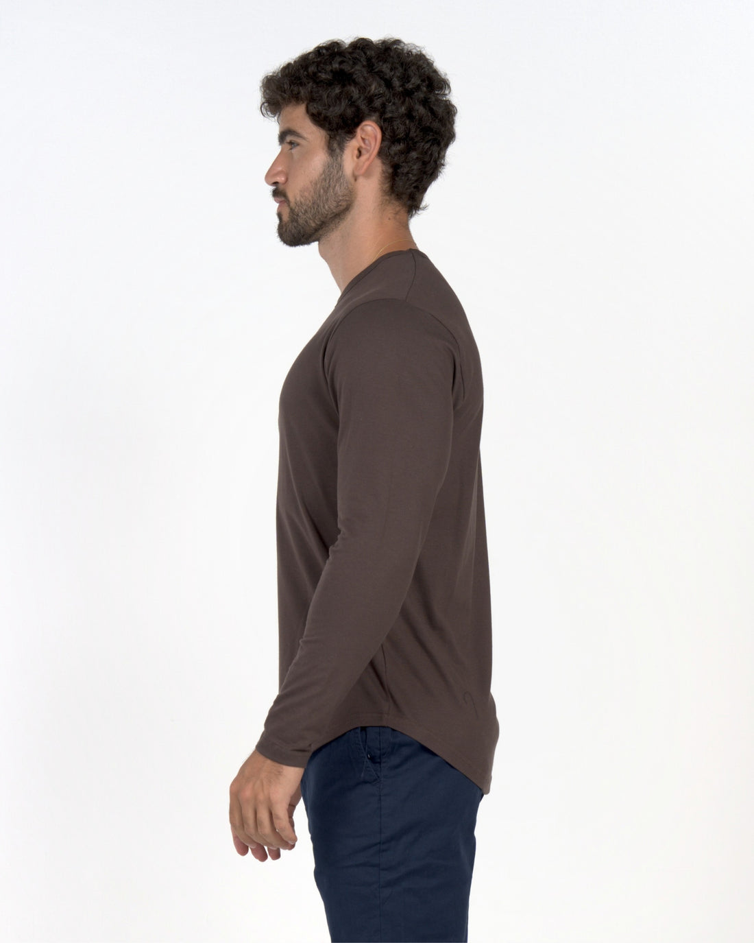 Long Sleeve Curve Crew - Silt