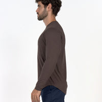 Long Sleeve Curve Crew - Silt