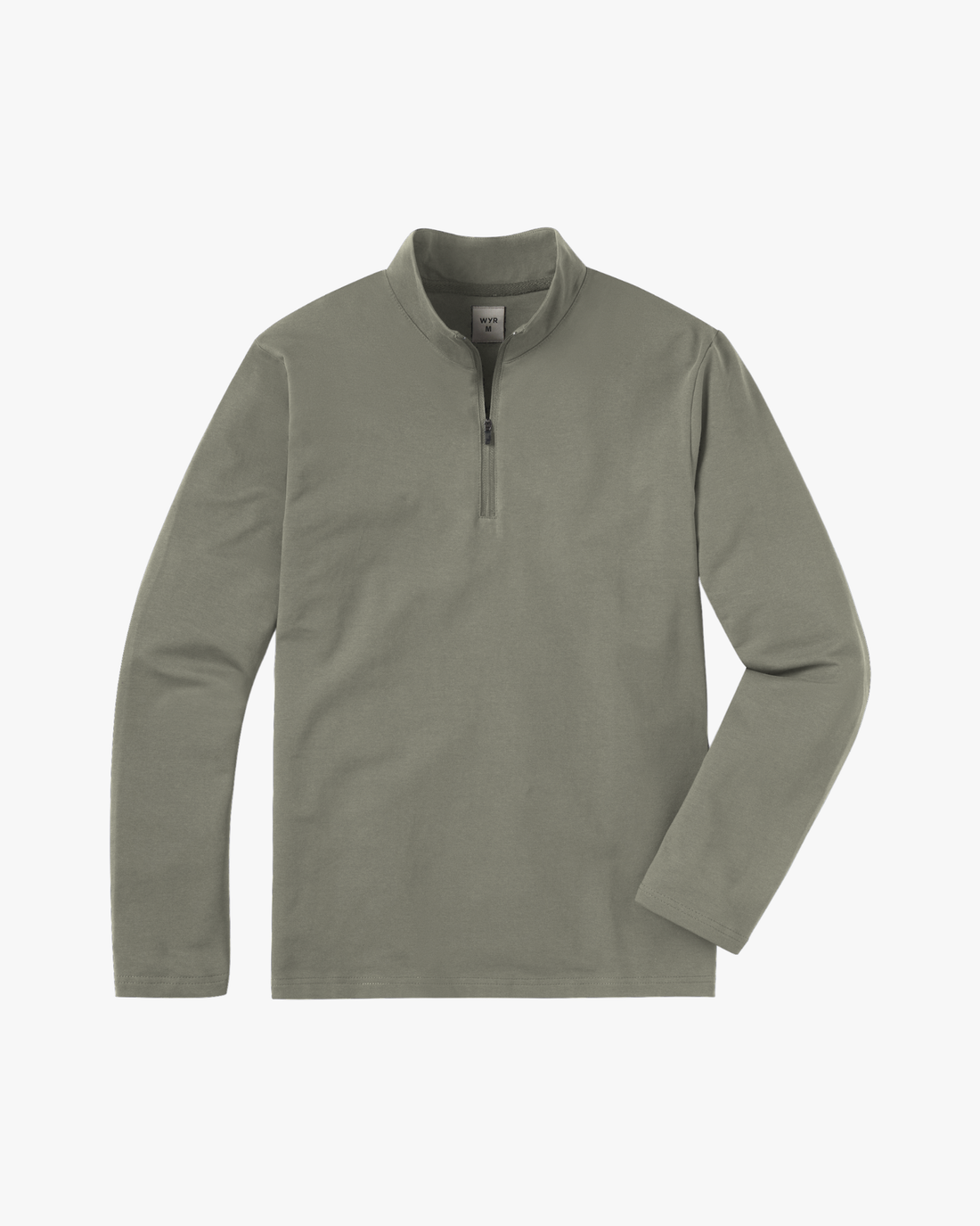 Quarter Zip Sweatshirt in Sage, flat lay