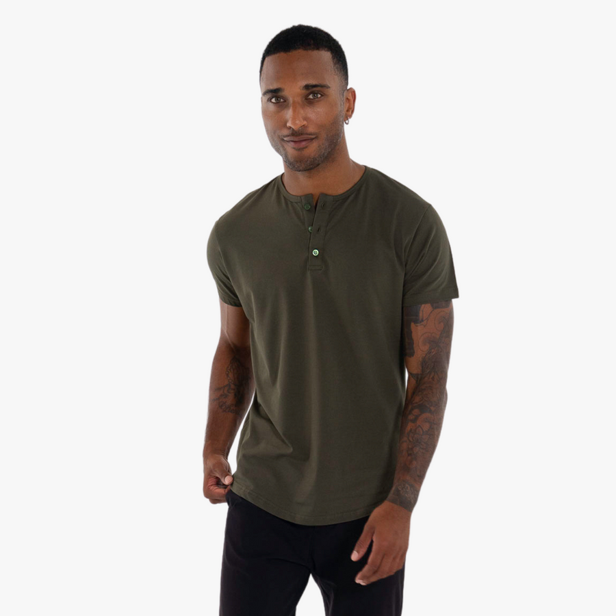 Short Sleeve Henley