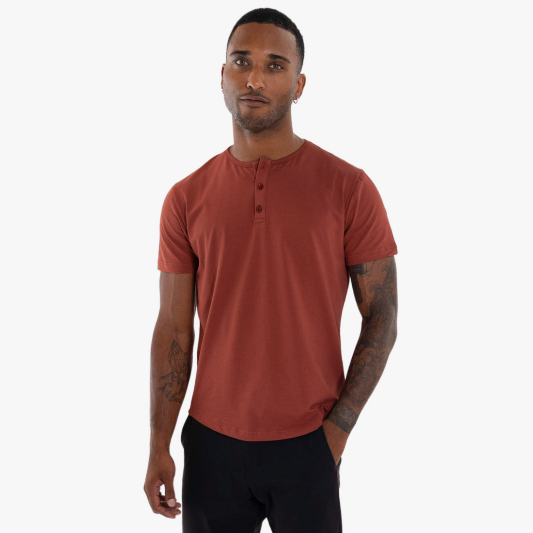 Short Sleeve Henley