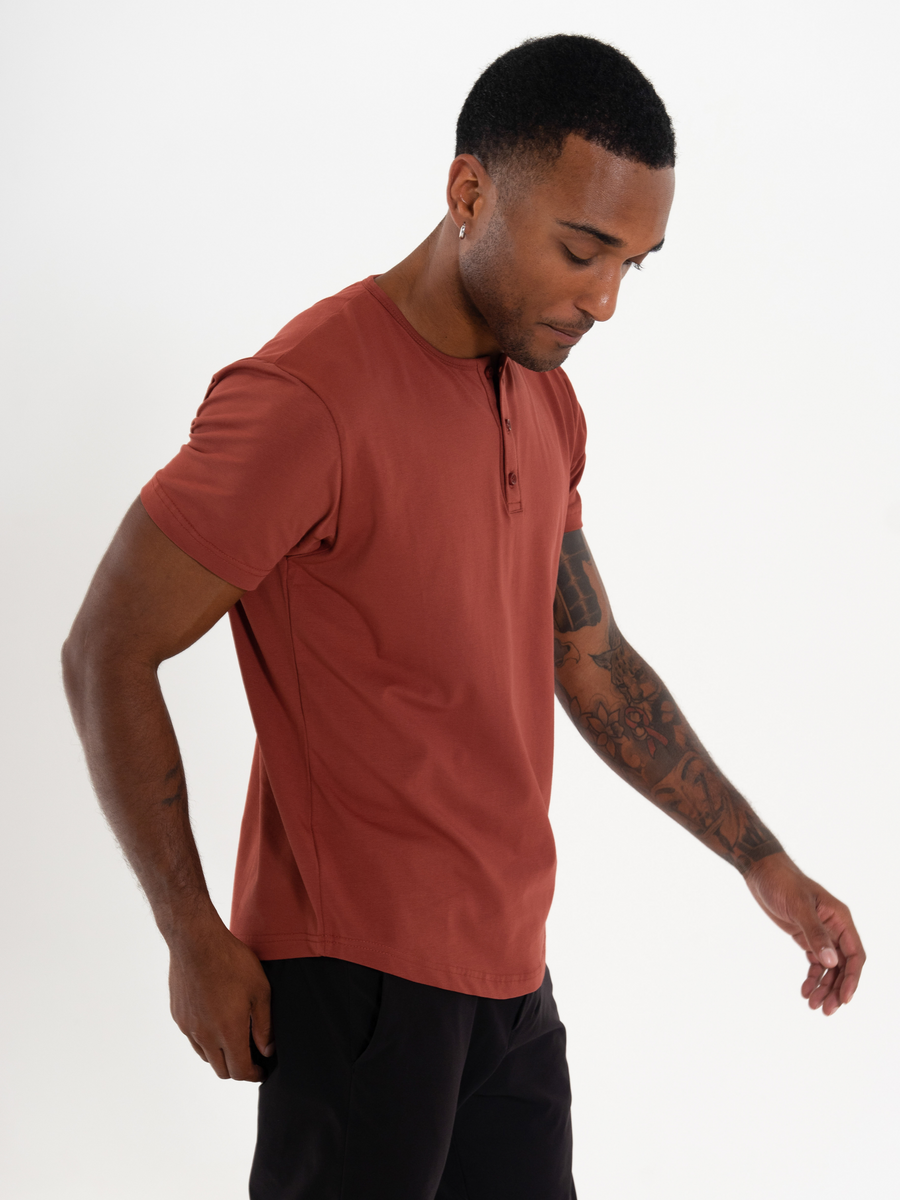 Short Sleeve Henley