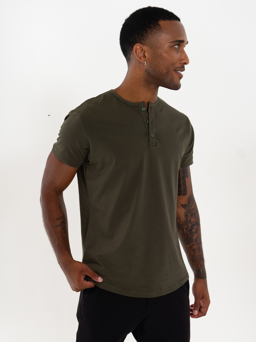 Short Sleeve Henley