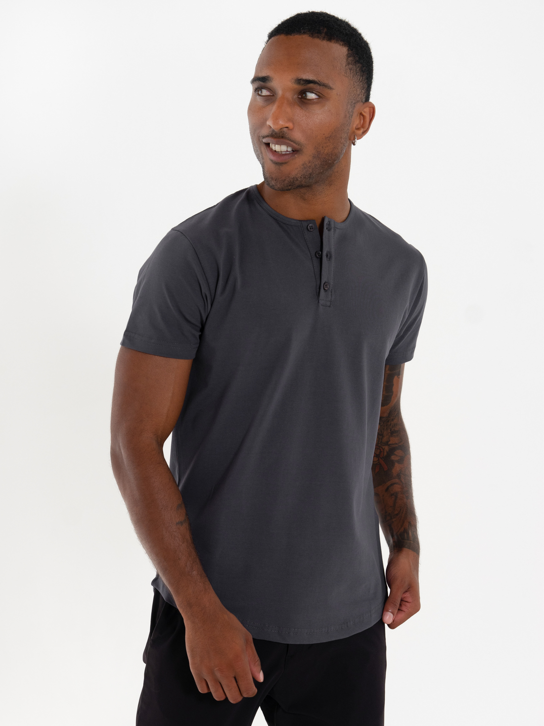 Short Sleeve Henley