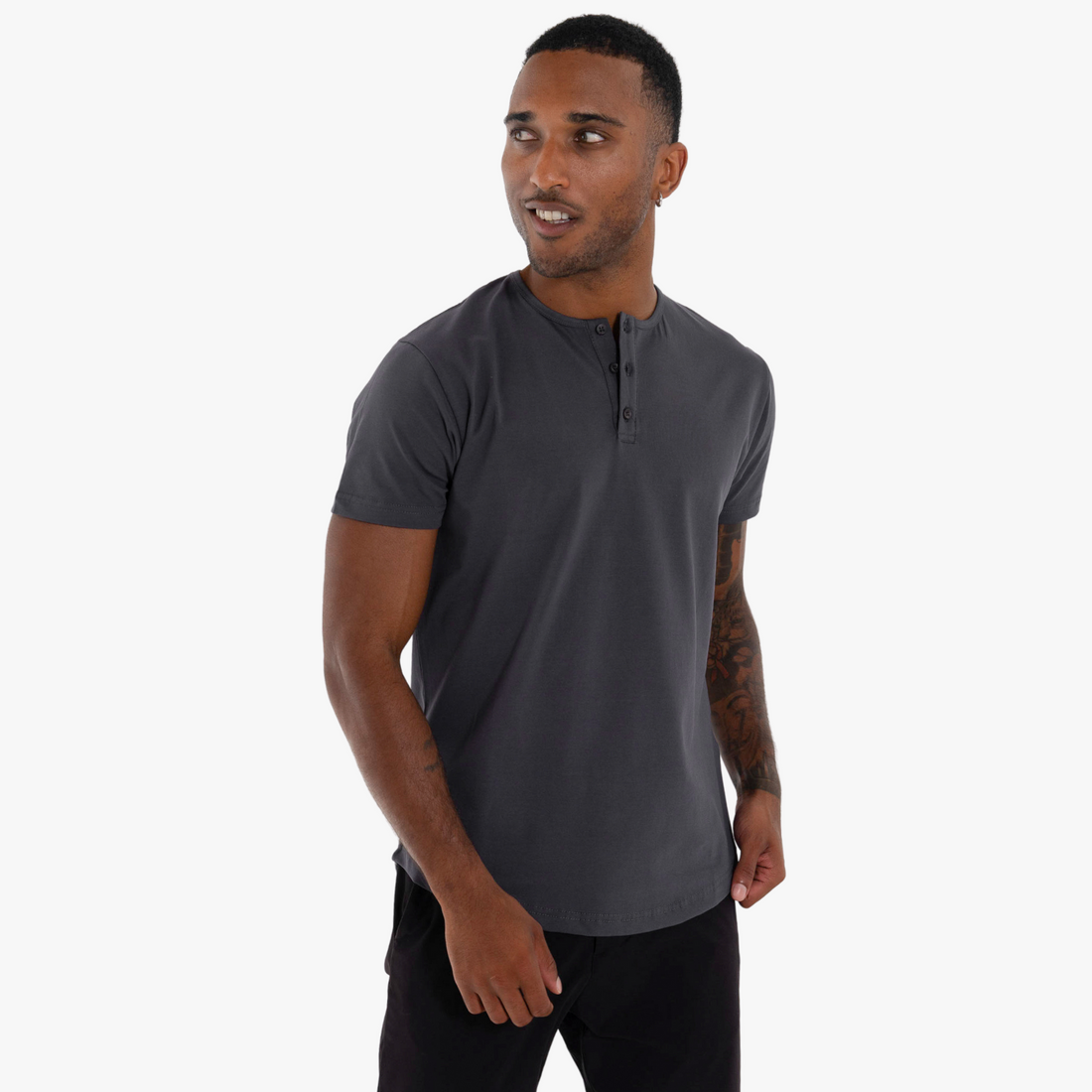 Short Sleeve Henley