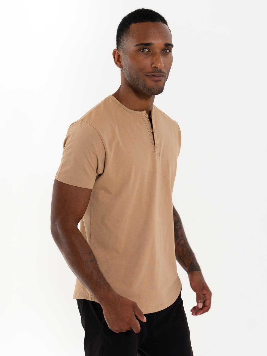 Short Sleeve Henley