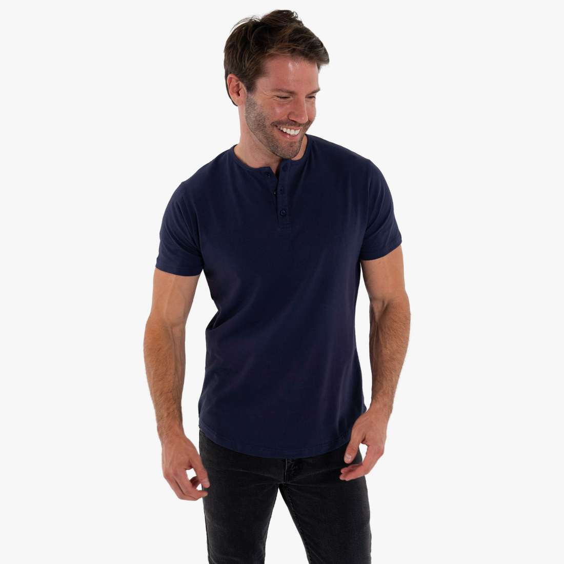 Short Sleeve Henley