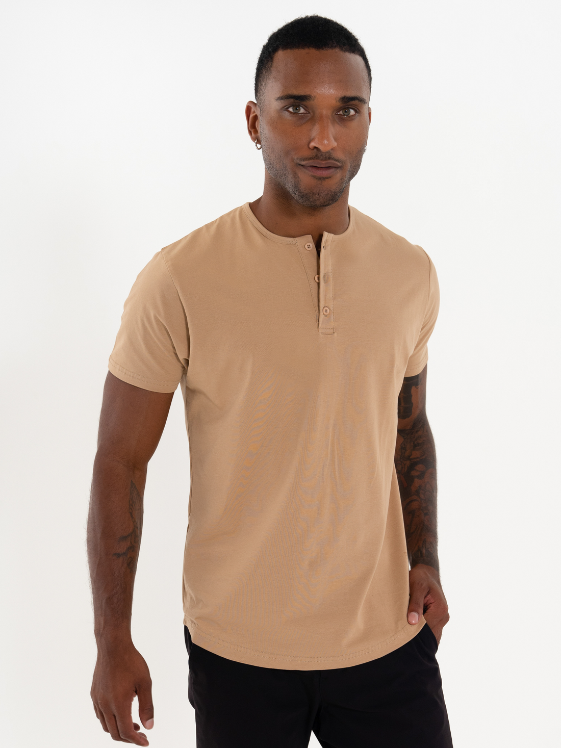 Short Sleeve Henley