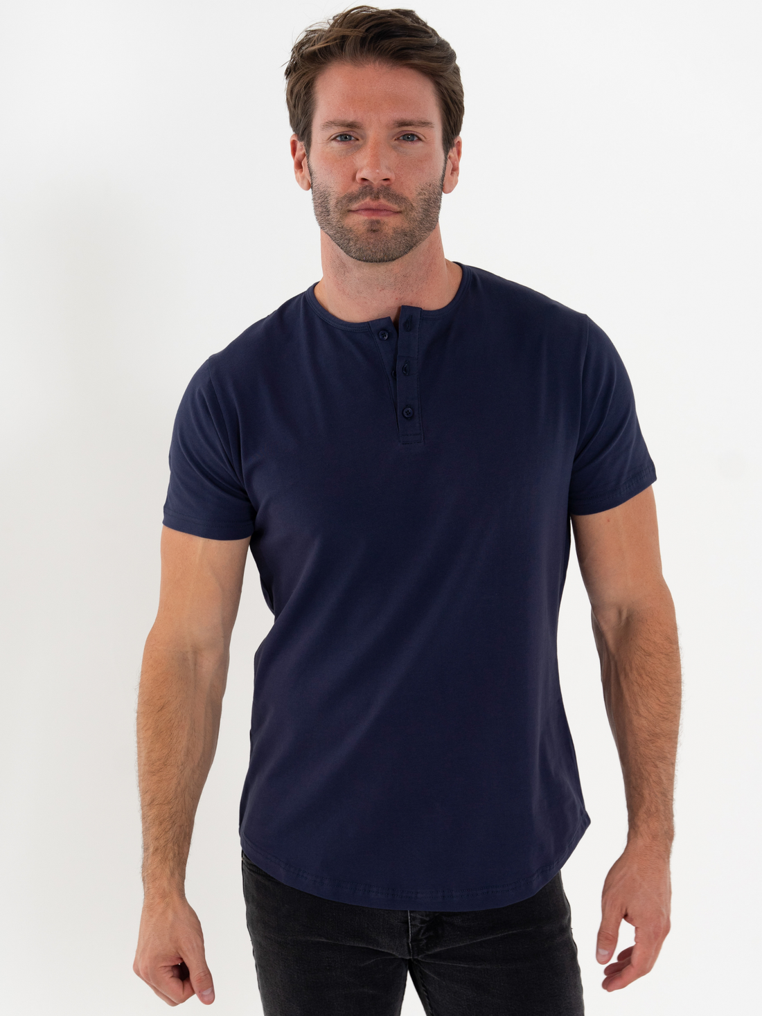 Short Sleeve Henley